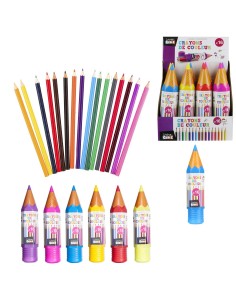 crayon trousse avec couleurs x16 m24