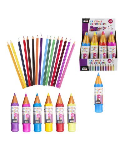 crayon trousse avec couleurs x16 m24