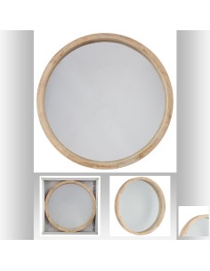 137391 - miroir bois rond nat olav d52