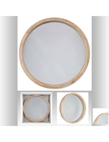 137391 - miroir bois rond nat olav d52