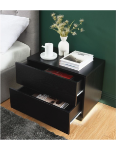 tcmorphbs01_133 - table de chevet é led morphee noir 60cm