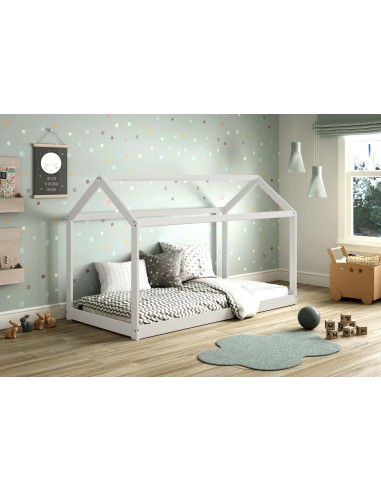 15496 - lit cabane panda 90x190 blanc