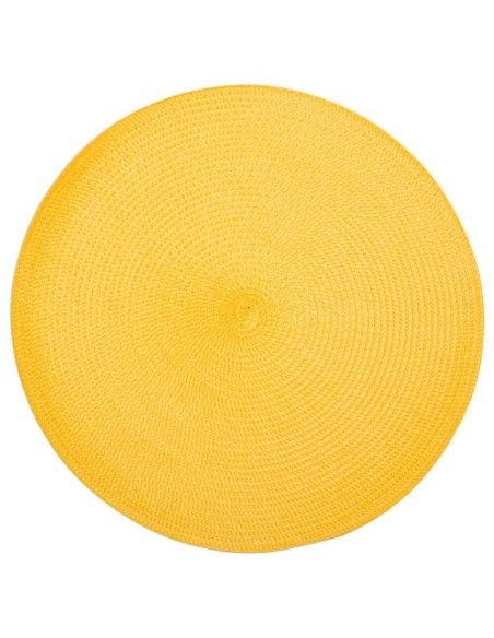 108120n-set table tresse jaune d38 D. 38 x H. 0,1 cm