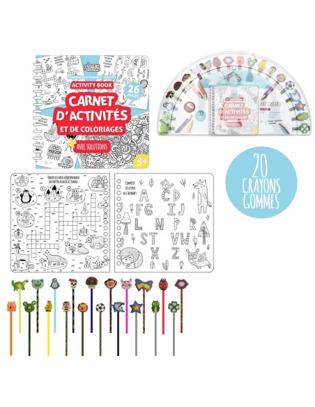 cahier d activites crayon x20 gomme x20 m12