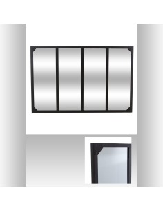 141130 - miroir metal lola noir 116x76