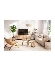 16513-meuble tv mundra 3p bois manguier pieds métal