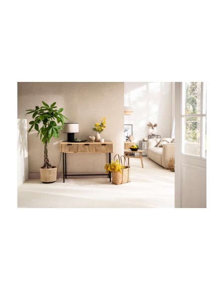 16514-console mundra 3t bois manguier pieds métal