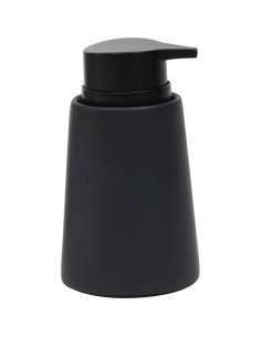 distributeur a savon gres uni 420 ml - noir