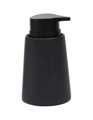 distributeur a savon gres uni 420 ml - noir