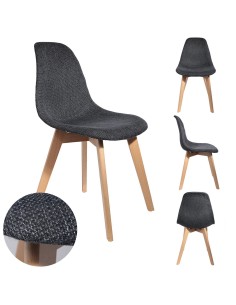 chaise grosse maille noire m2