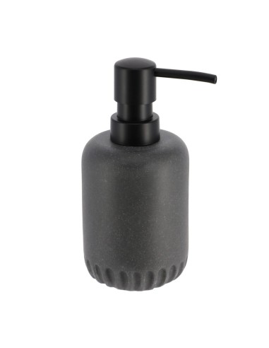 62116181-distributeur a savon polyresine arrondi 235 ml- gris fonce