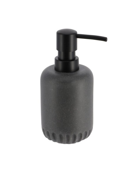 62116181-distributeur a savon polyresine arrondi 235 ml- gris fonce