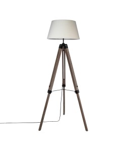 123174a-lampadaire trepied pin "runo" ivoire h.145