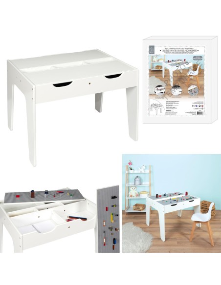 table duo avec rangements compatible brique m1 a1/m1