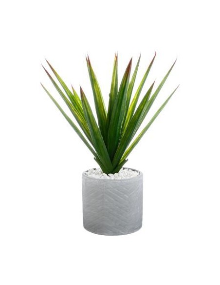 145025 - agave pot crmq kimi gris h48 D. 44 x H. 47 cm