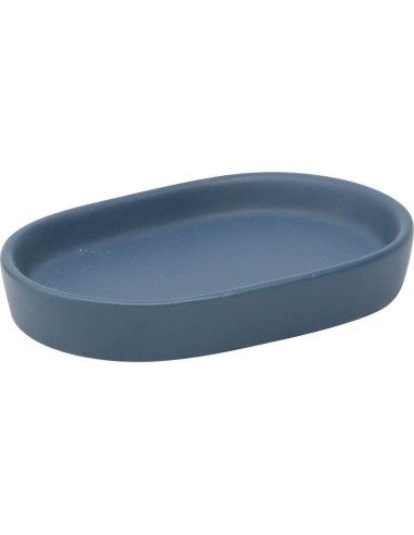 64108119 - porte savon gres uni - bleu canard