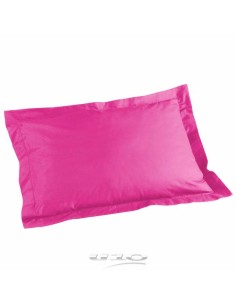 1640707 - taie d'oreiller volant plat 50 x 70 cm uni 57 fils lina bois de rose +