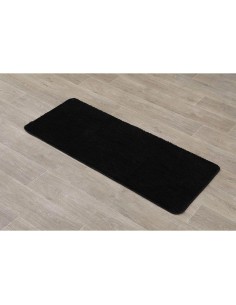 7741103 - tapis microfibre double vasque 50x120 cm dessous latex - noir