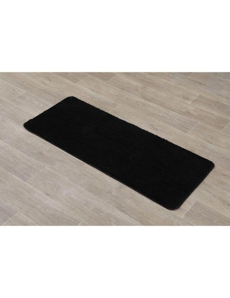 7741103 - tapis microfibre double vasque 50x120 cm dessous latex - noir
