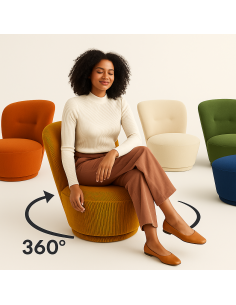 lf-0217 - fauteuil  malo orange cks029-10