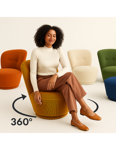 lf-0217 - fauteuil  malo orange cks029-10