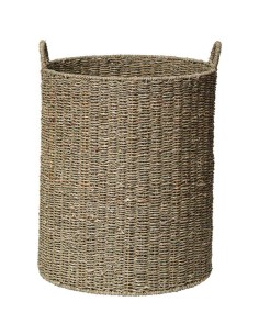 8414110401 - paniere a linge ronde gm matiere vegetale 56x42 cm - naturel