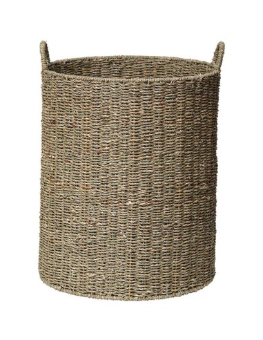 8414110401 - paniere a linge ronde gm matiere vegetale 56x42 cm - naturel