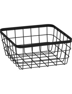 84160108 - panier fil metal - noir
