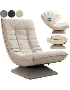 lf-0234g - fauteuil perle beige lumos 22 (beige)