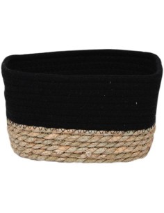 8416424701 - panier rectangulaire gm coton / matiere vegetale 23x15x13,5 cm - no