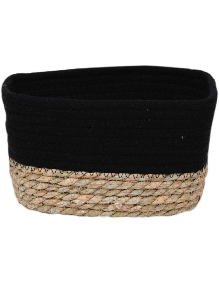 8416424701 - panier rectangulaire gm coton / matiere vegetale 23x15x13,5 cm - no