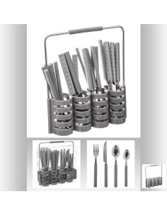 150005 - menagere 24p geo + rc taupe