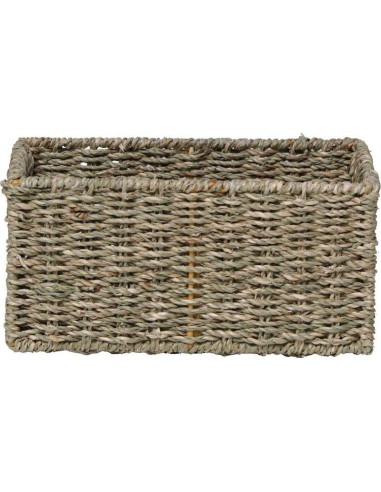 881610404 - panier rectangulaire tpm matiere vegetale 25x15x12 cm - naturel