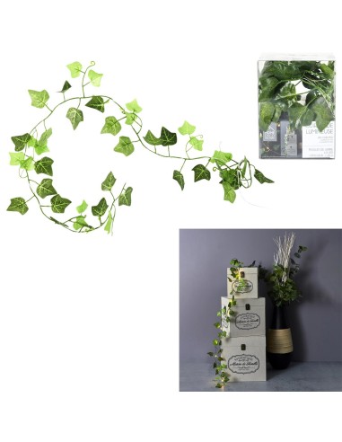 guirlande feuille 10 led 1m30 m12