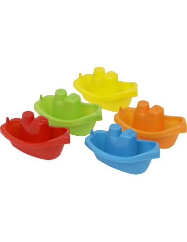 952325 - set de 5 bateaux colore pp pour le bain - enfantine