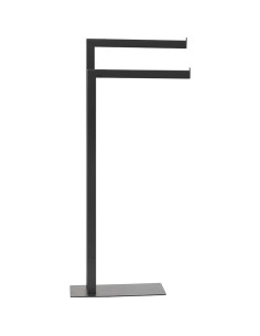 96151108 - porte serviettes metal 2 barres - noir