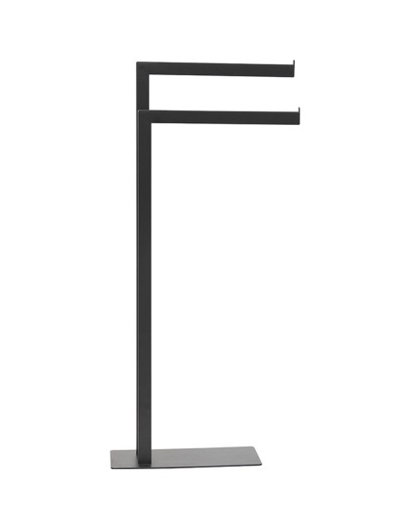 96151108 - porte serviettes metal 2 barres - noir