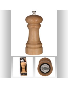 136326 - moulin bois 14,5cm bistrot D. 5,5 x H. 15 cm