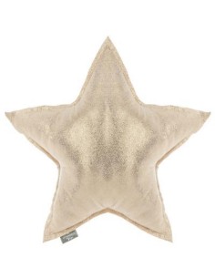 coussin forme etoile dor 46x46