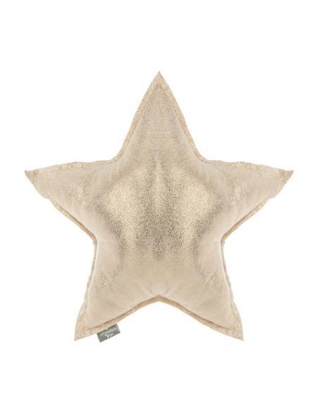 coussin forme etoile dor 46x46