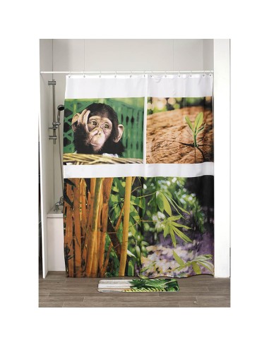 1200685-rideau de douche polyester 180x200 cm - kyoto