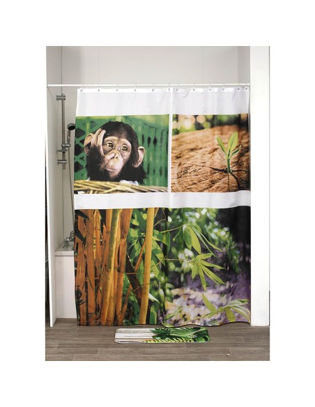 1200685-rideau de douche polyester 180x200 cm - kyoto