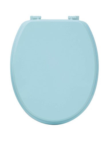 4101147 - abattant wc mdf 18 pouces attaches plastiques - vert d'eau