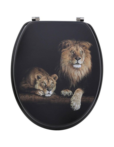 4103l62 - abattant wc mdf 18 pouces attaches acier inoxydable - africa