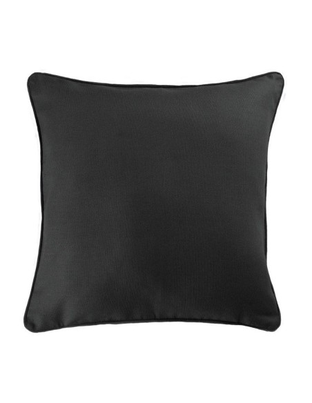 1604659-coussin passepoil 40 x 40 cm coton uni panama ardoise