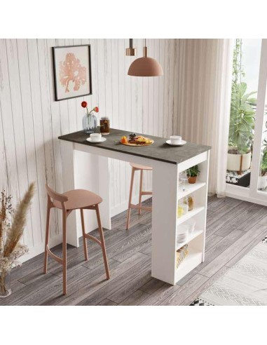 16553 - table bar peru sepet/marbre lotus 4 étagéres