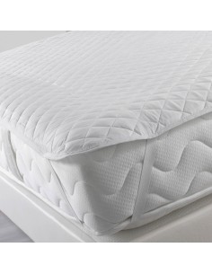 1641124 - surmatelas avec elastiques 160 x 200 cm microfibre unie mata