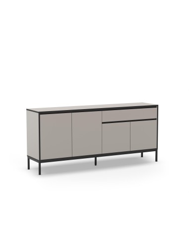 17405 - buffet lorenza 4p1t 180cm sepet/noir pieds en méta