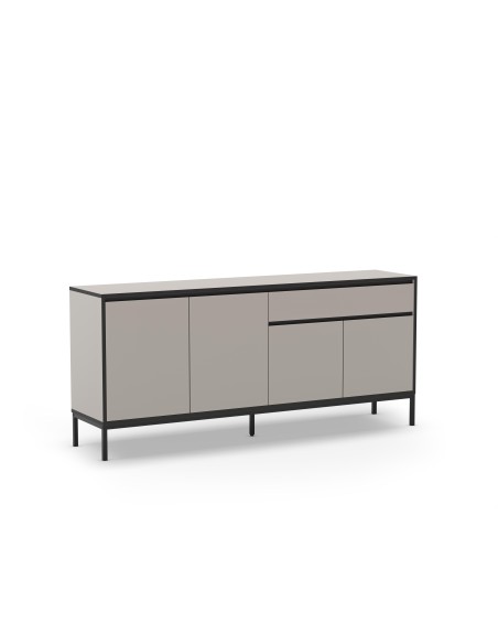 17405 - buffet lorenza 4p1t 180cm sepet/noir pieds en méta