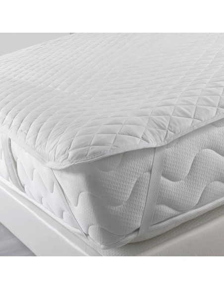 1641123 - surmatelas avec elastiques 140 x 190 cm microfibre unie mata